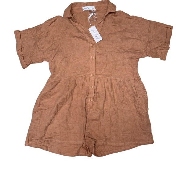 Petal & Pup WINNY Romper – Mocha | Size 4 NWT - Picture 6 of 8